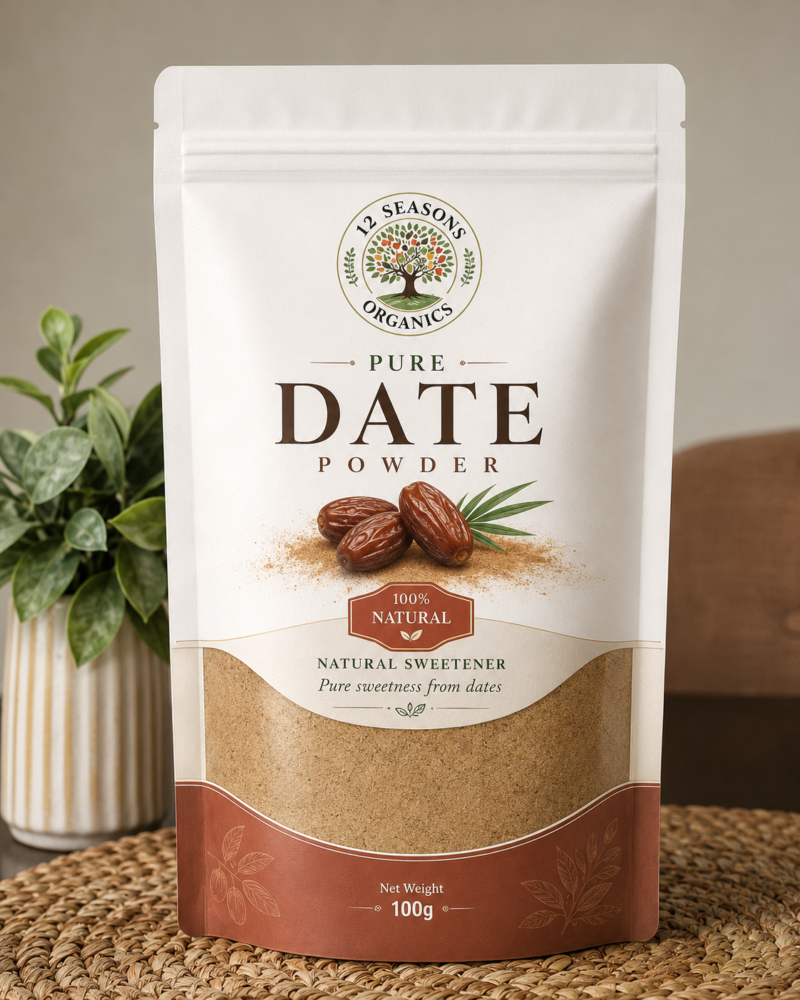 12 seasons organics date powder